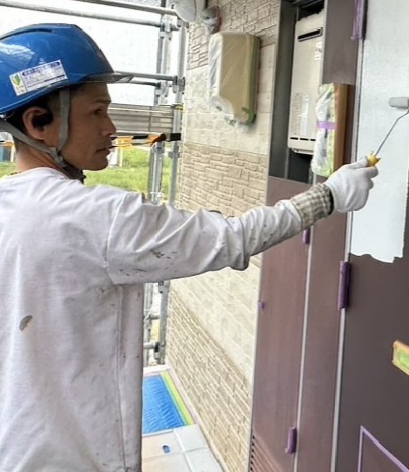 外壁塗装の様子