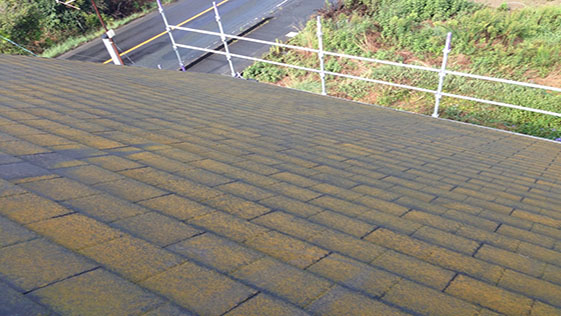 静岡県掛川市一般住宅 屋根の施工前画像