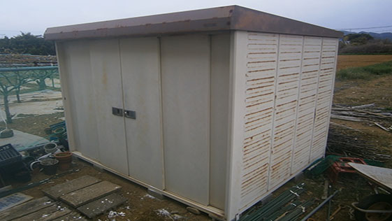 静岡県浜松市北区一般住宅 付帯物の施工前画像