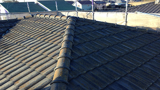 静岡県袋井市一般住宅 屋根の施工前画像