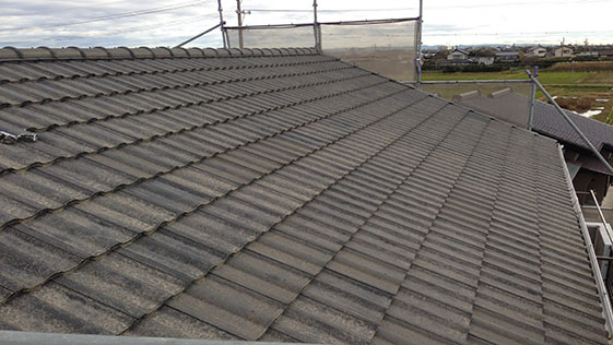 静岡県磐田市一般住宅 屋根の施工前画像