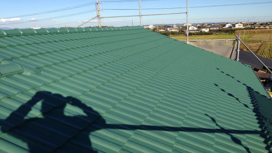 静岡県磐田市一般住宅 屋根の施工後画像