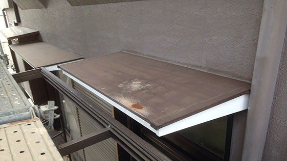 静岡県袋井市一般住宅 庇の施工前画像