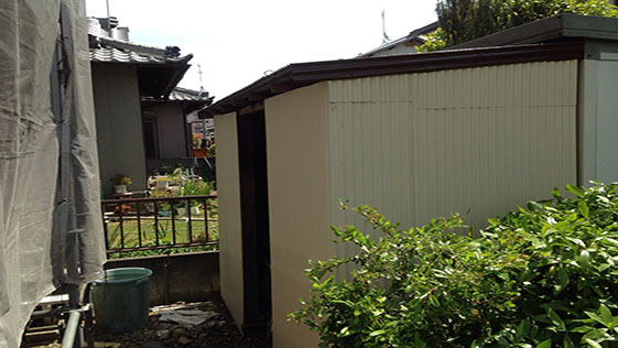 静岡県袋井市一般住宅 倉庫の施工後画像