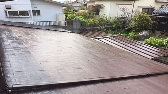 福岡県中間市一般住宅 屋根の施工後画像