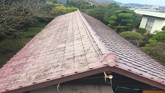 山口県山口市一般住宅 屋根の施工前画像