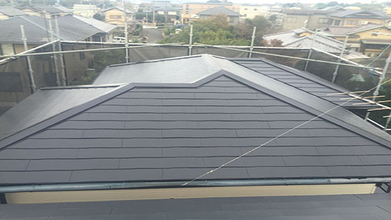 静岡県袋井市アパート 屋根の施工後画像