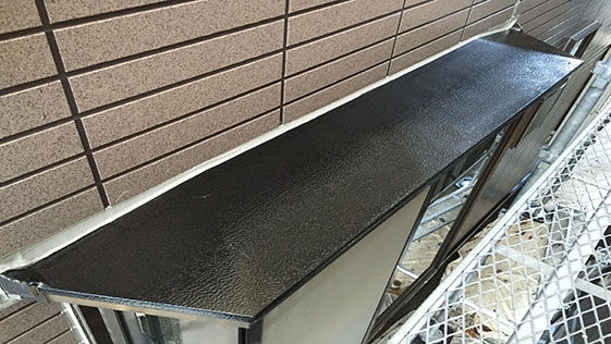 静岡県袋井市アパート 庇の施工後画像