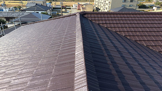 静岡県袋井市一般住宅 屋根の施工後画像