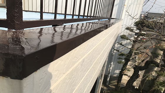 静岡県焼津市店舗 笠木の施工後画像