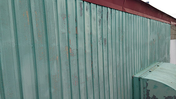 静岡県磐田市店舗 外壁の施工前画像