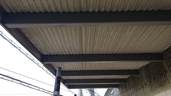 静岡県磐田市店舗 鉄扉の施工後画像