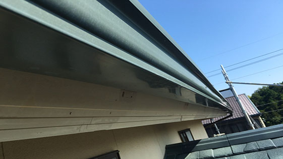 静岡県浜松市北区一般住宅 横樋の施工前画像