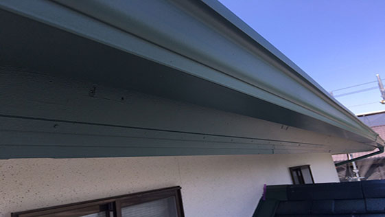 静岡県浜松市北区一般住宅 横樋の施工後画像