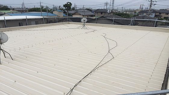 静岡県浜松市東区アパート 屋根の施工前画像