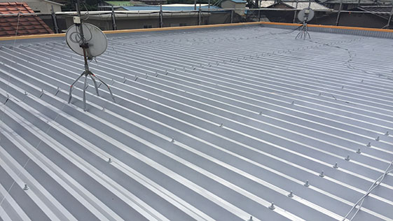 静岡県浜松市東区アパート 屋根の施工後画像