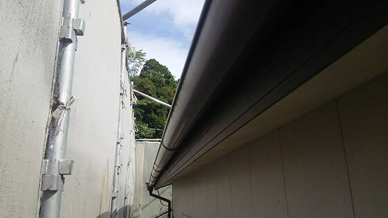 静岡県掛川市一般住宅 樋の施工前画像