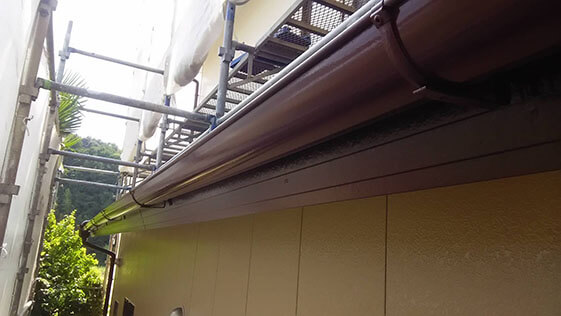 静岡県掛川市一般住宅 樋の施工後画像