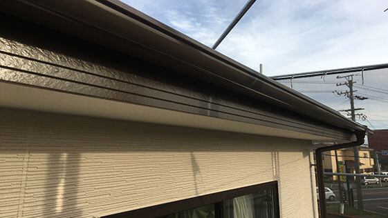 静岡県藤枝市一般住宅 樋の施工後画像