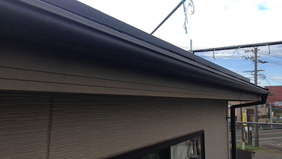 静岡県藤枝市一般住宅 樋の施工前画像