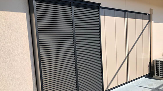 静岡県磐田市一般住宅 雨戸の施工前画像