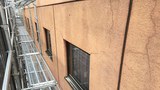 静岡県袋井市ホテル 外壁の施工前画像