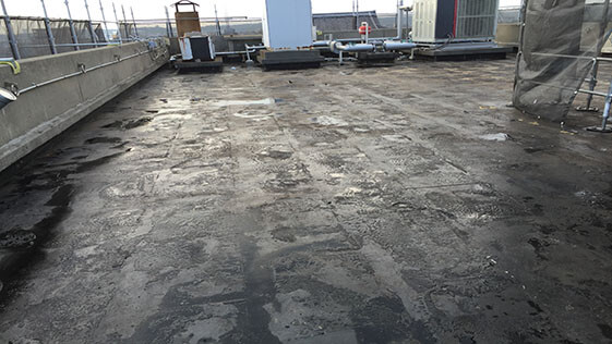 静岡県袋井市ホテル 防水の施工前画像