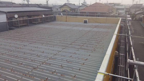 静岡県浜松市中区店舗 屋根の施工前画像