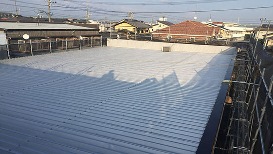 静岡県浜松市中区店舗 屋根の施工後画像