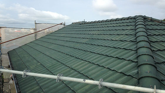 静岡県掛川市一般住宅 屋根の施工前画像