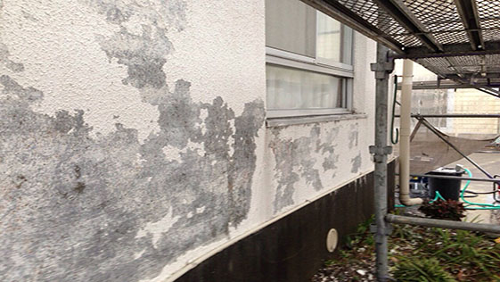 静岡県藤枝市アパート 外壁の施工前画像