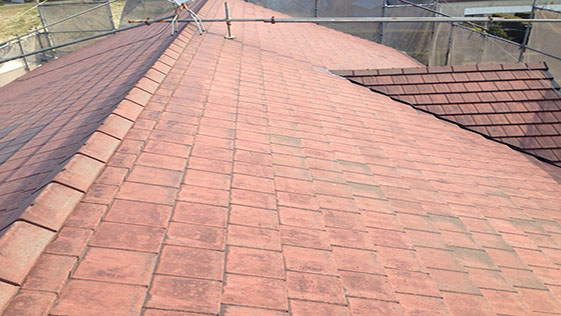 静岡県磐田市アパート 屋根の施工前画像