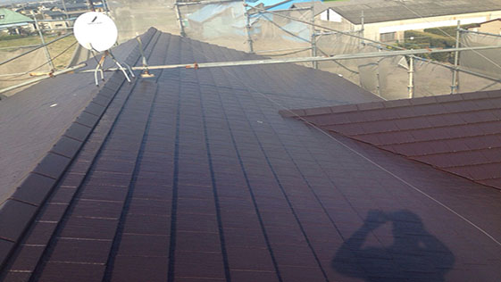 静岡県磐田市アパート 屋根の施工後画像