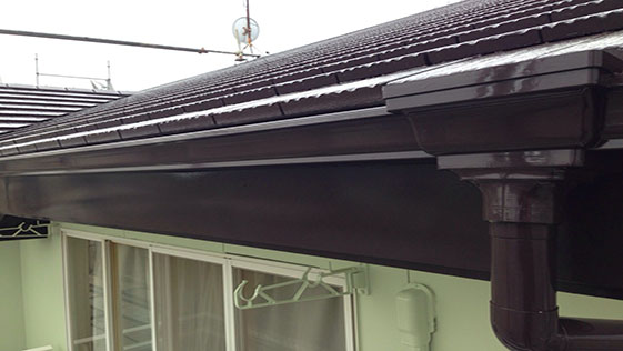 静岡県磐田市アパート 横樋の施工後画像