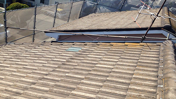 静岡県磐田市アパート 屋根の施工前画像