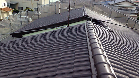静岡県磐田市アパート 屋根の施工後画像