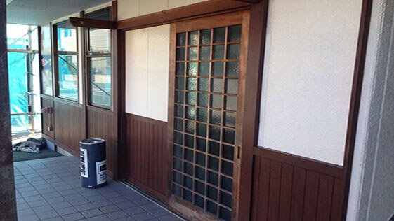 静岡県磐田市店舗 外壁の施工前画像