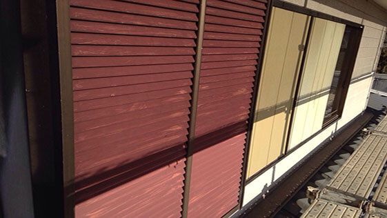 静岡県掛川市一般住宅 雨戸の施工前画像