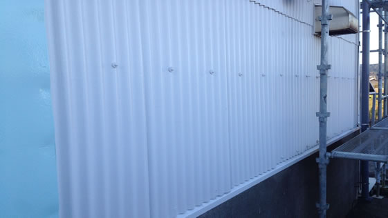 静岡県島田市工場 外壁の施工後画像