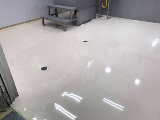 静岡県袋井市工場床の施工前画像
