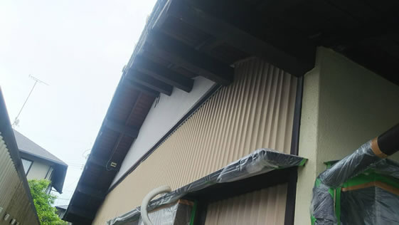 静岡県掛川市一般住宅 外壁の施工前画像