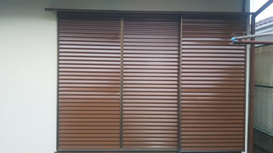 静岡県掛川市一般住宅 雨戸の施工後画像