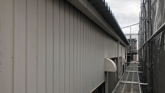 静岡県浜松市東区店舗 外壁の施工前画像