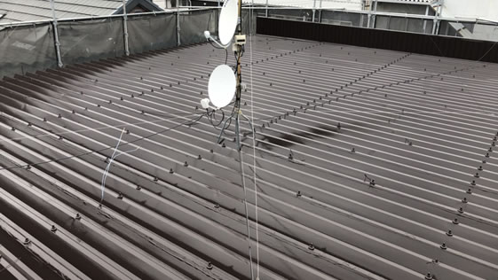 静岡県浜松市東区店舗 屋根の施工後画像