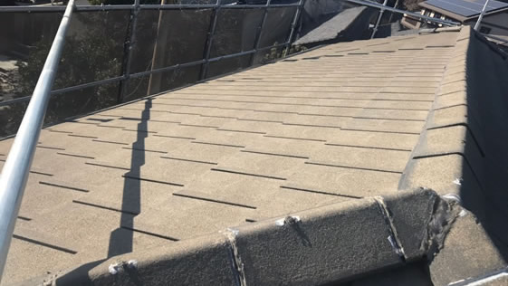 静岡県浜松市西区一般住宅 屋根の施工前画像