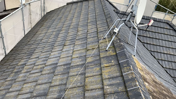 福岡県磐田市一般住宅 屋根の施工前画像