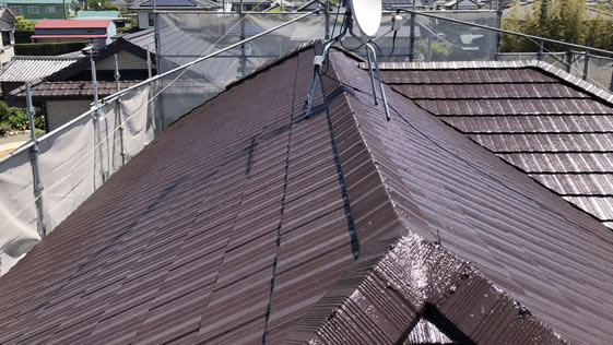 福岡県磐田市一般住宅 屋根の施工後画像