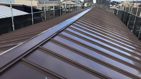 静岡県浜松市中区アパート 屋根の施工後画像