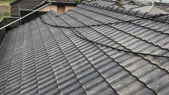 静岡県掛川市一般住宅 屋根の施工前画像