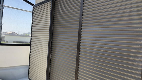 静岡県掛川市一般住宅 雨戸の施工前画像